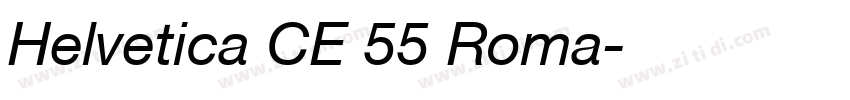 Helvetica CE 55 Roma字体转换